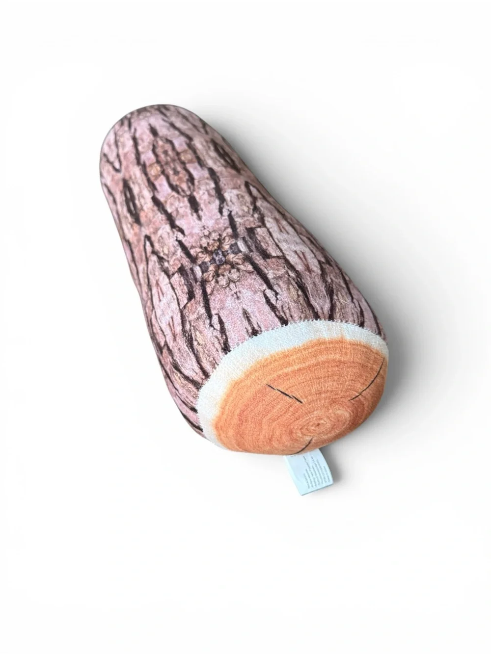 T.A.G. Campfire Log Pillow Rustic Woodland Cabin Decor Plush Cushion